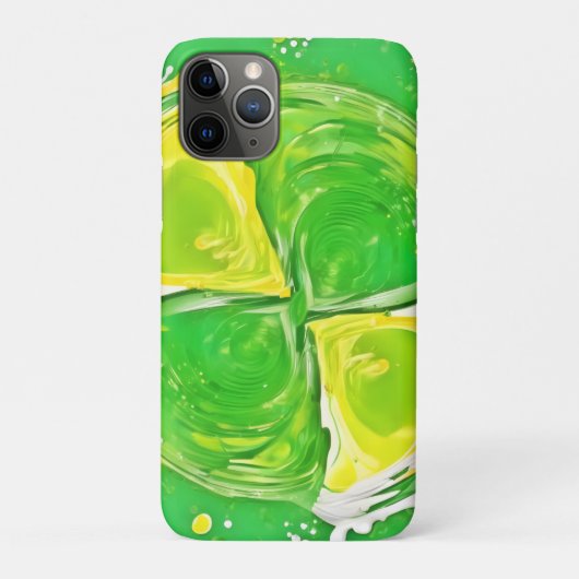Limegroene Spiraal Case-Mate iPhone Case (Achterkant)