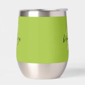 Limegroene zwarte witte monogram (Links)