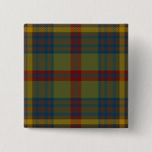 Limerick County Irish Tartan Vierkante Button 5,1 Cm