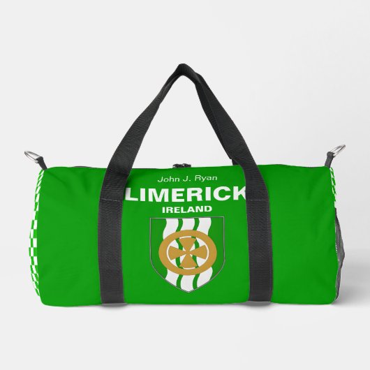 Limerick Ierland - Iers gepersonaliseerd Plunjezak (Voorkant)