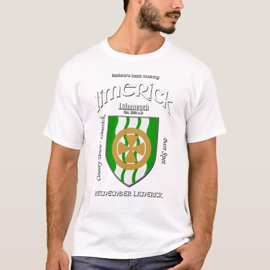 Limerick Ireland Crest T-Shirt (Voorkant)