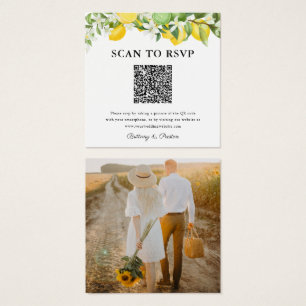 Limes citron QR Code photo Mariage RSVP