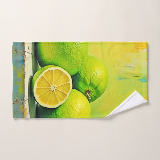 Limes' heldere zomer Pop ontwerp Bad Handdoek (Handdoek)