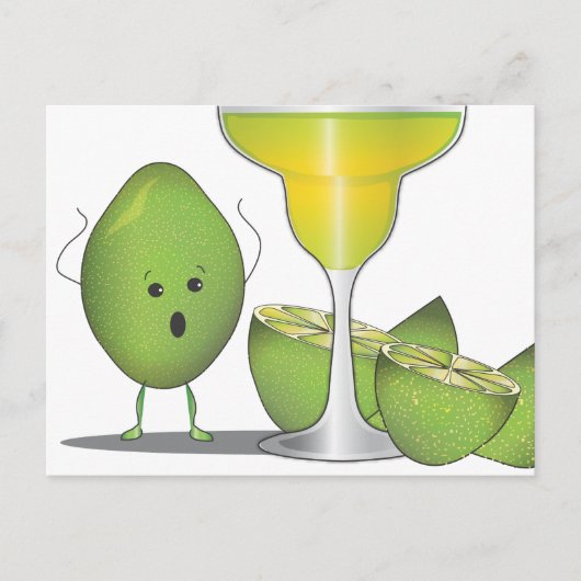 Limes Offer voor Margaritas Funny Briefkaart (Voorkant)