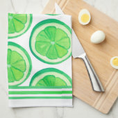 Limes - Serviette de cuisine (Quart Plié)