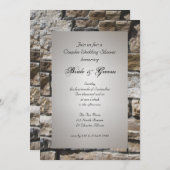 Limestones Couples Wedding shower Invitation (Devant / Derrière)