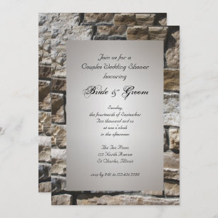 Limestones Couples Wedding Shower Invitation Kaart