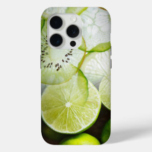 Limieten, kiwis en komkommers iPhone 15 pro case