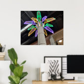 Liminal Space of Neon Dream Palms Ken Gage Foto Poster (Thuiskantoor)