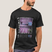 Liminal Spaces Vaporwave Retro T-Shirt met lange m (Voorkant)