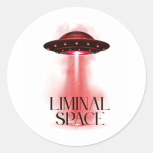 liminale ruimte ronde sticker