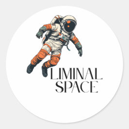 Liminale ruimte ronde sticker