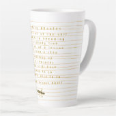 Liminalité Grande Mug en latte par la poète Adiela (Angle droit)