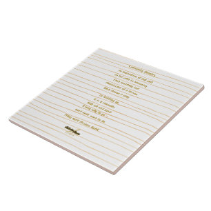 Liminality Ceramic Tegel by Poet Adiela Akoo Tegeltje