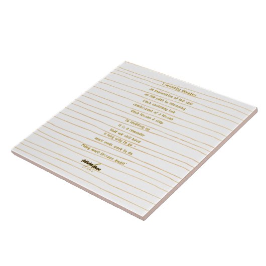 Liminality Ceramic Tegel by Poet Adiela Akoo Tegeltje (Zijkant)