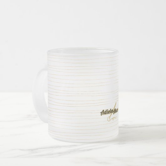 Liminality Frosted Mug par la poète Adiela Akoo (Devant gauche)