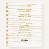 Liminality Hardcover Journal van Poet Adiela Akoo Notitieboek (Voorkant)