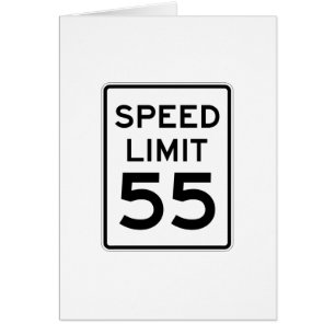 Limitation de vitesse signe de 55 M/H