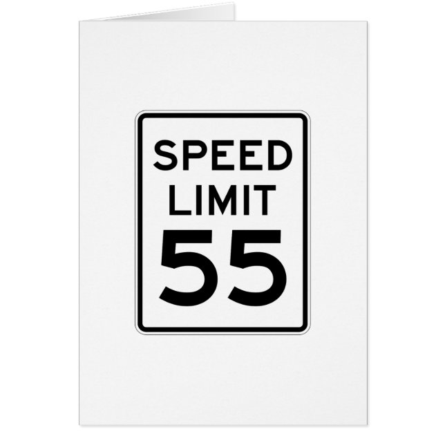 Limitation de vitesse signe de 55 M/H (Devant)
