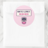 Limite de débit atteinte Autocollant pixel drôle d (Sac)