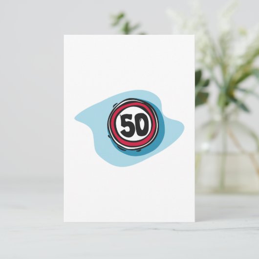 Limite de vitesse 50 invitations (Debout devant)