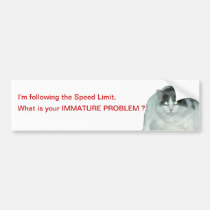 Limite de vitesse Bomper Sticker pour les tailleur