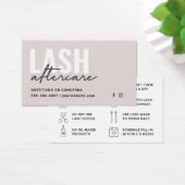 Limite minimale des extensions Eyelash Lash Carte  (Bureau)