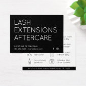 Limite minimale des extensions Eyelash Lash Carte  (Bureau)