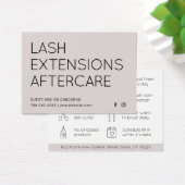 Limite minimale des extensions Eyelash Lash Carte  (Bureau)