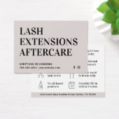 Limite minimale des extensions Eyelash Lash Carte  (Bureau)