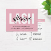 Limite minimale des extensions Eyelash Lash Carte  (Bureau)