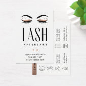 Limite minimale des extensions Eyelash Lash Carte  (Bureau)