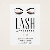 Limite minimale des extensions Eyelash Lash Carte  (Devant)