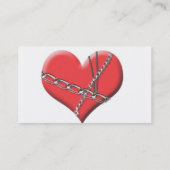 Limite par des cartes de visite d'amour (Dos)