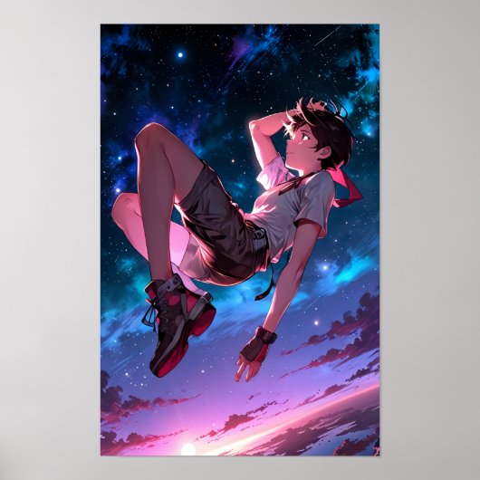 LIMITÉ | Skybound Dreams - Poster Cosmic Anime (Devant)