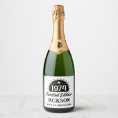 Limited Edition 50th Verjaardag Sparkling Wijnetiket (Voorkant)