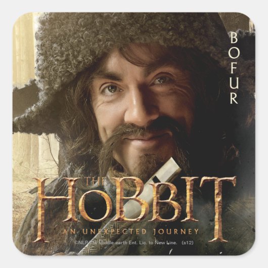 Limited Edition Artwork: Bofur Vierkante Sticker (Voorkant)
