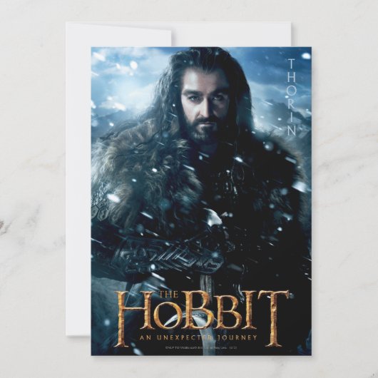 Limited Edition Artwork: THORIN OAKENSHIELD™ Kaart (Voorkant)