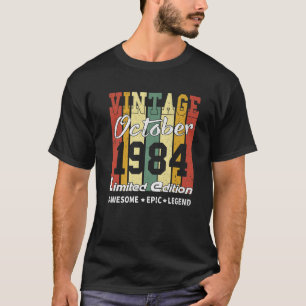 Limited Edition Birthday Decoration Octobe T-shirt