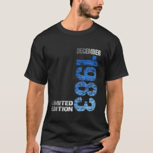 Limited Edition December 1983 40e verjaardag 1983 T-shirt