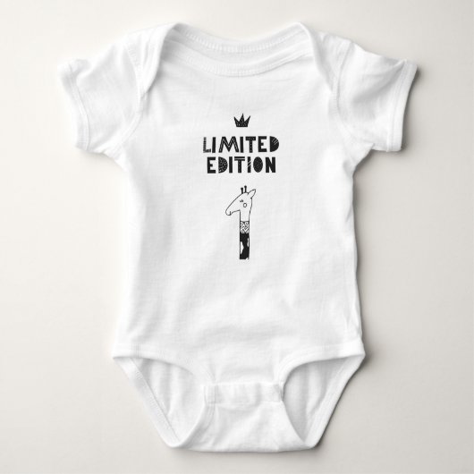 LIMITED EDITION | Giraffe Schattige | Kinder Rugta Romper (Voorkant)