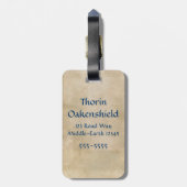 Limited Edition Kunstwerk: THORIN EIKENSCHILD™ Bagagelabel (Achterkant verticaal)
