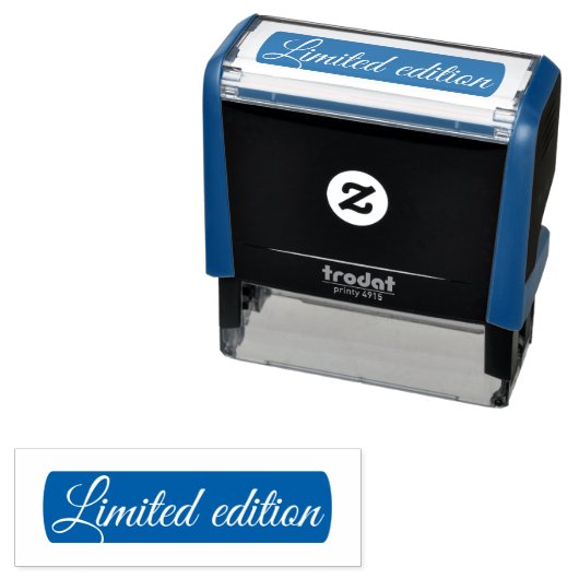 LIMITED EDITION RUBBERSTEMPEL ZELFINKTENDE STEMPEL (In situ)