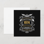  Limited Edition van 1974, Birthday Gift Kaart (Voorkant / Achterkant)