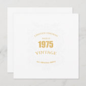  Limited Edition van 1975, Birthday Gift Kaart (Voorkant / Achterkant)