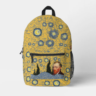 Limited Edition Van Gogh Starry Night Backpack Bedrukte Rugzak