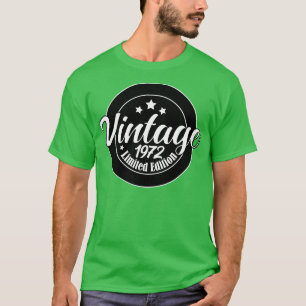 Limited Edition Vintage 1972 51e verjaardag T-shirt