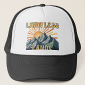 Limitless Lands.t-shirt ontwerp Trucker Pet (Voorkant)