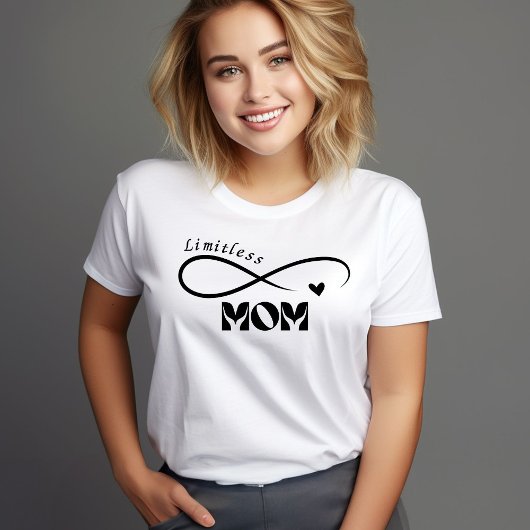 Limitless Mom Modern Script Moederdag T-shirt