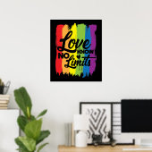 LIMITS LGBT gay pride Poster (Thuiskantoor)
